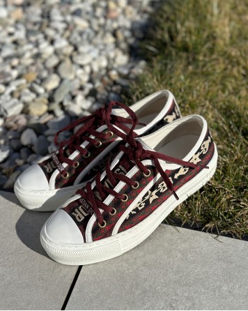 Tenisky dámské Dior WALK'N'DIOR vínové